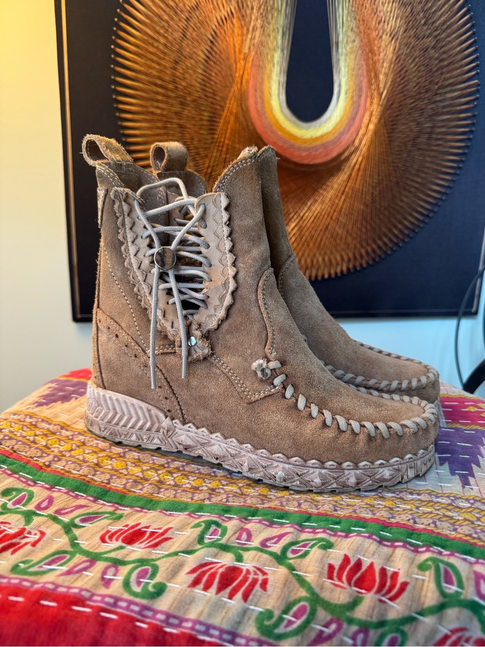 El Vaquero Agnes Hidden Wedge Ankle Boot 38/ 7.5 or 8 - Picture 3 of 16